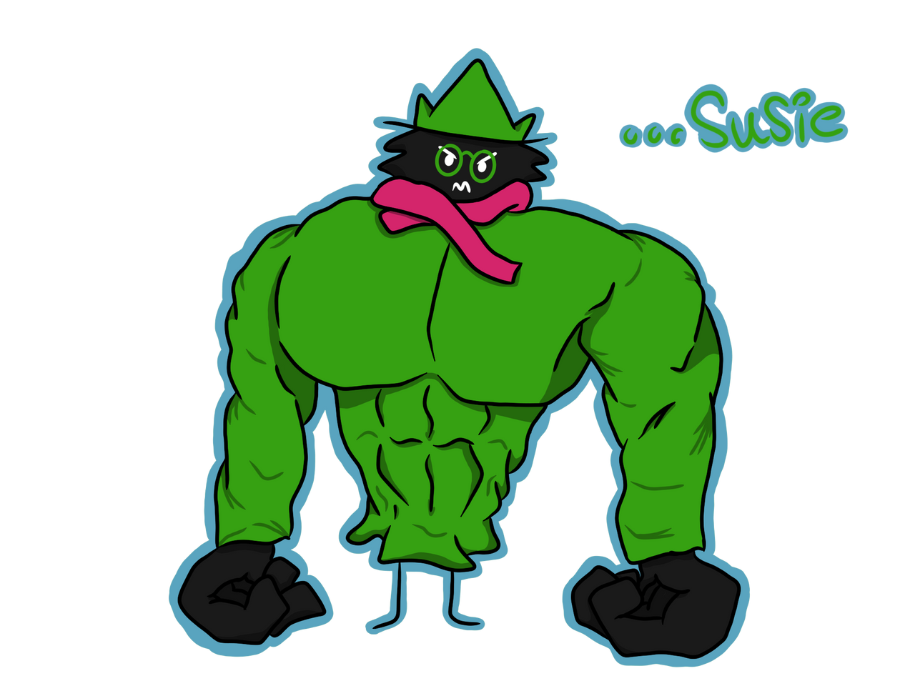 Buff Ralsei by Danbrofist on DeviantArt