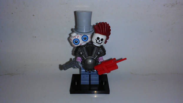 Custom LEGO Figure #1 Mr. Blinkwort and Boom Skull