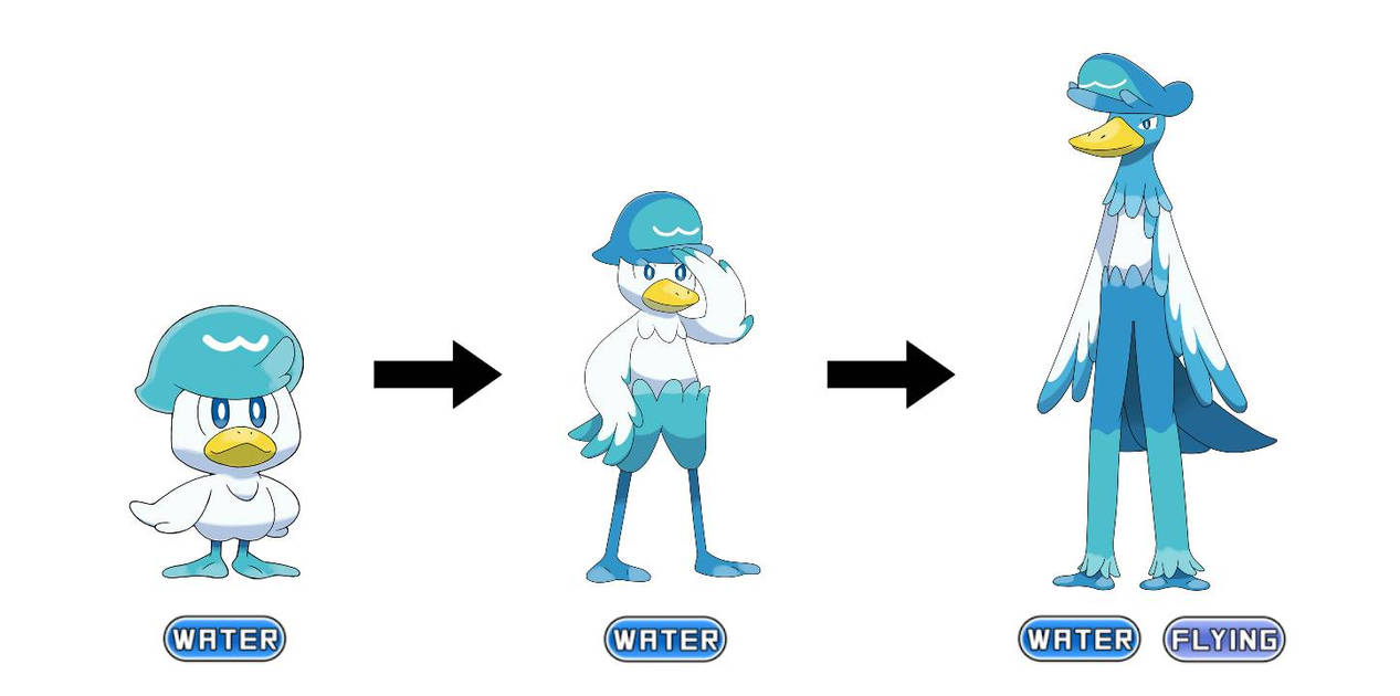 Quaxly Evolution Line by Gisylove-64 on DeviantArt