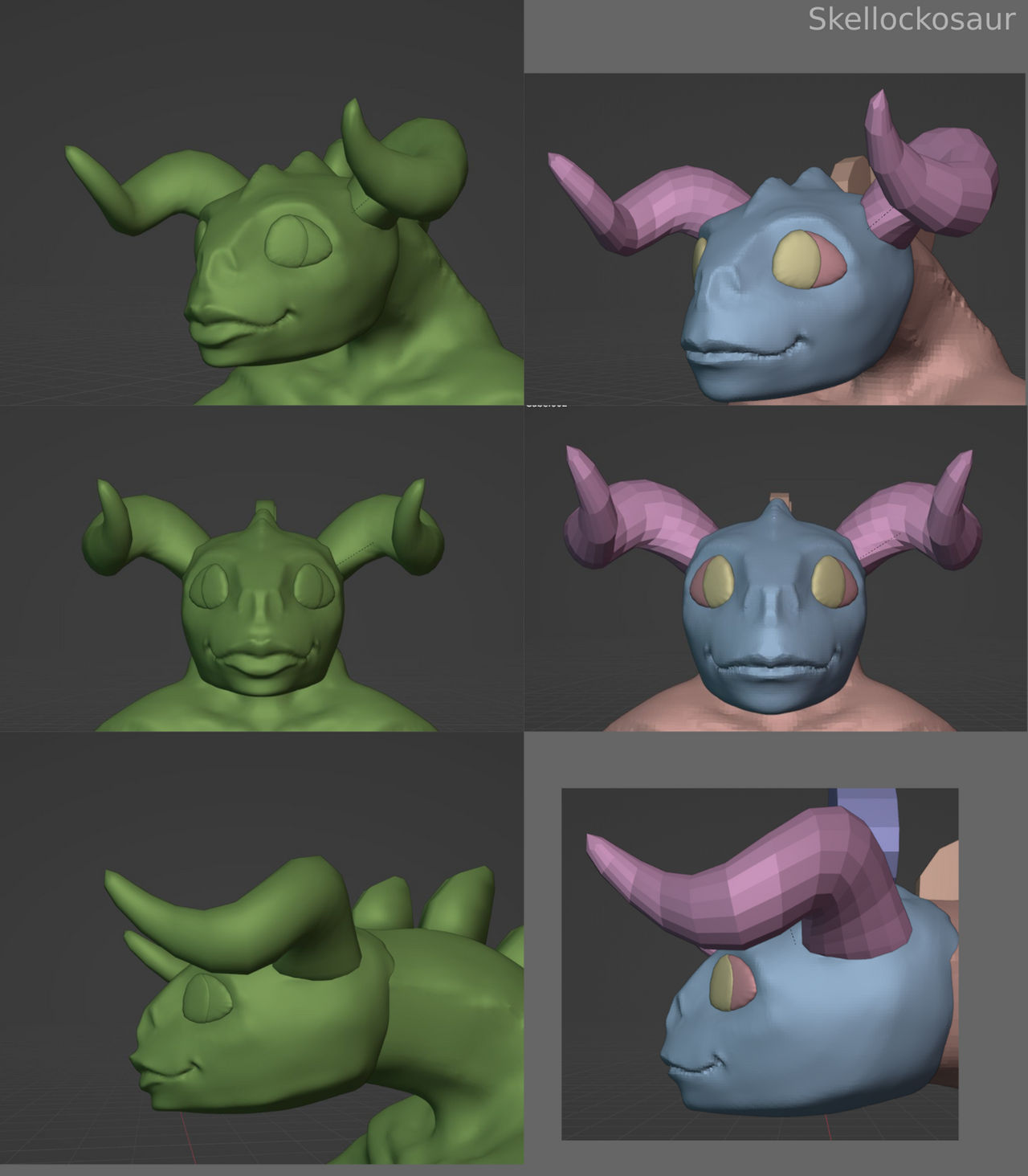 Deathclaw Inflation Deviantart Deathclaw-Heads - Proto by Skellockosaur on DeviantArt