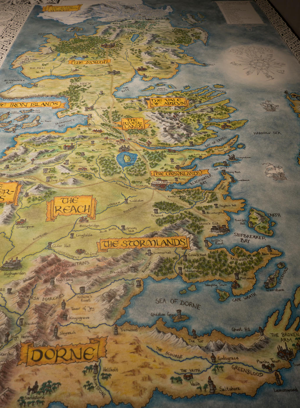 Hand-Drawn Westeros Map Update by Klaradox on DeviantArt