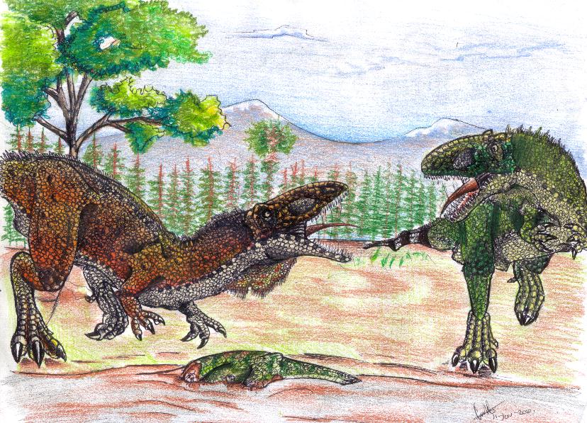 Eustreptospondylus oxoniensis by Hueycuetzpalin