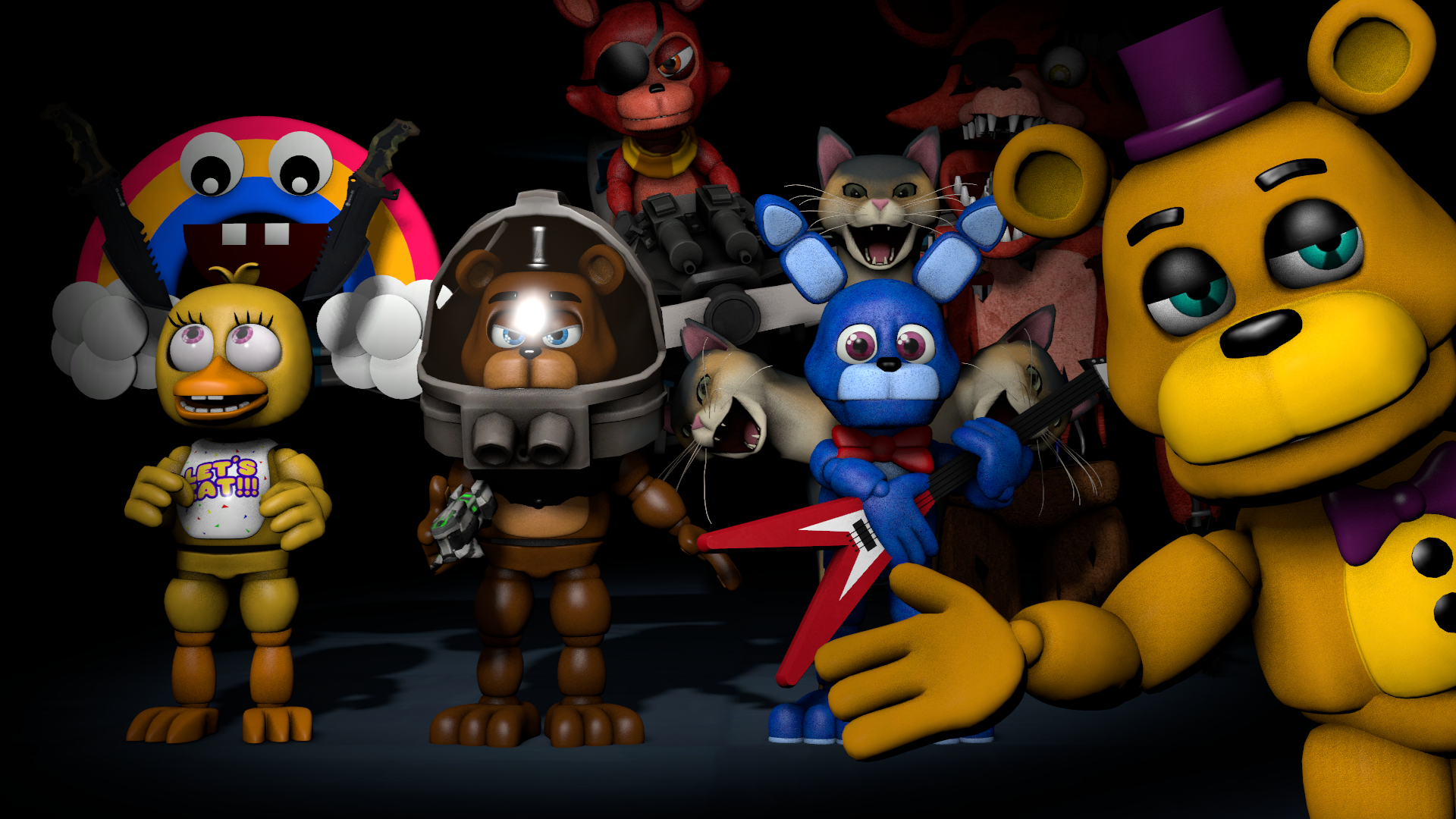 FNaF World character menu pic by DreemurrEdits87 on DeviantArt