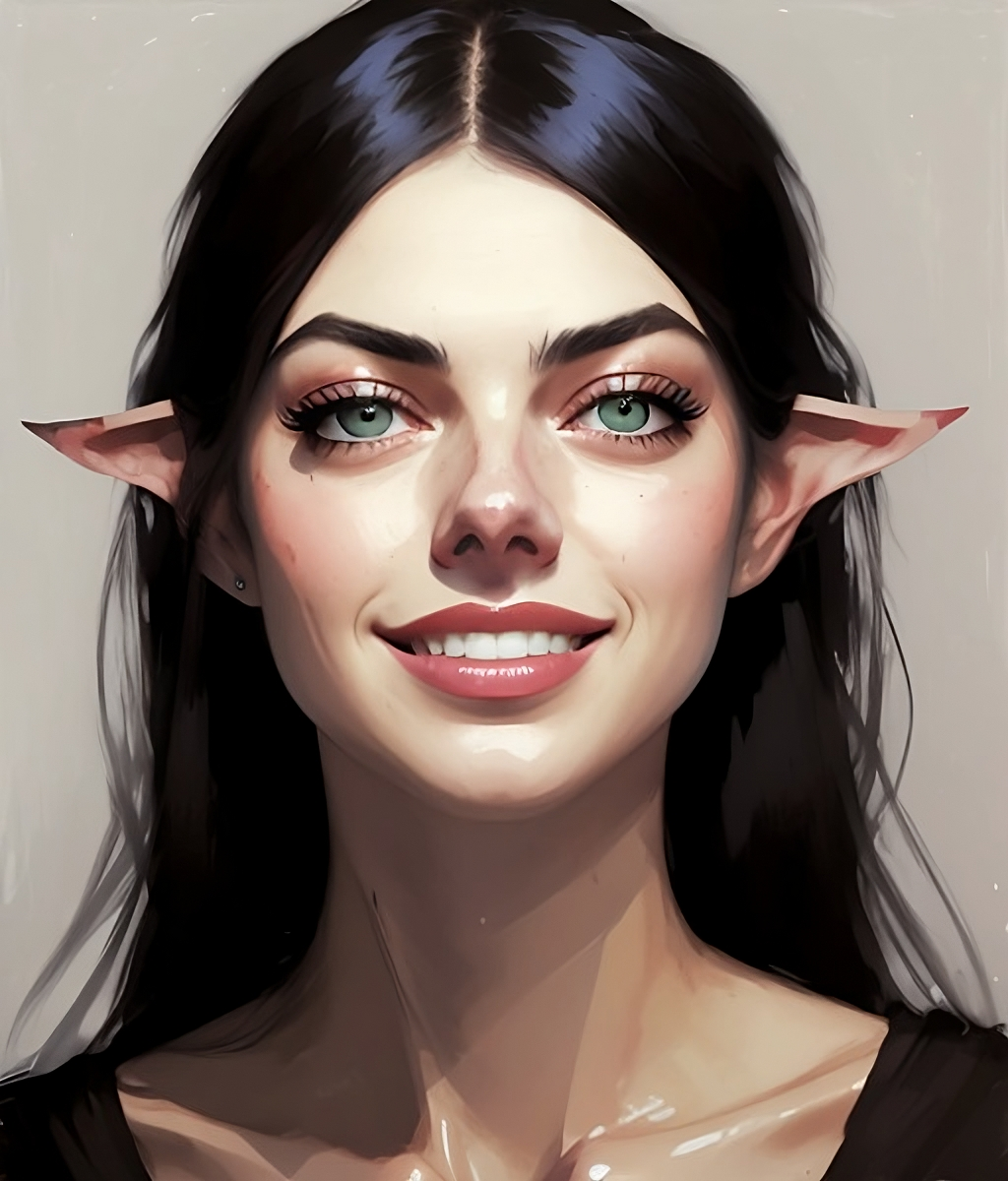 Elf Thinking Happy sunday elf... she's thinking of you by Sarahartcave on DeviantArt