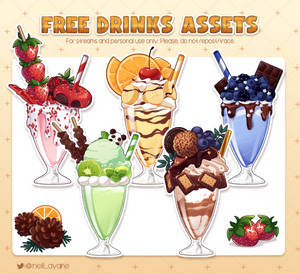 Drinks: Free Vtuber Streaming Assets