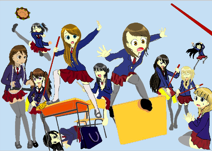 Anime classroom by anasofoz on DeviantArt