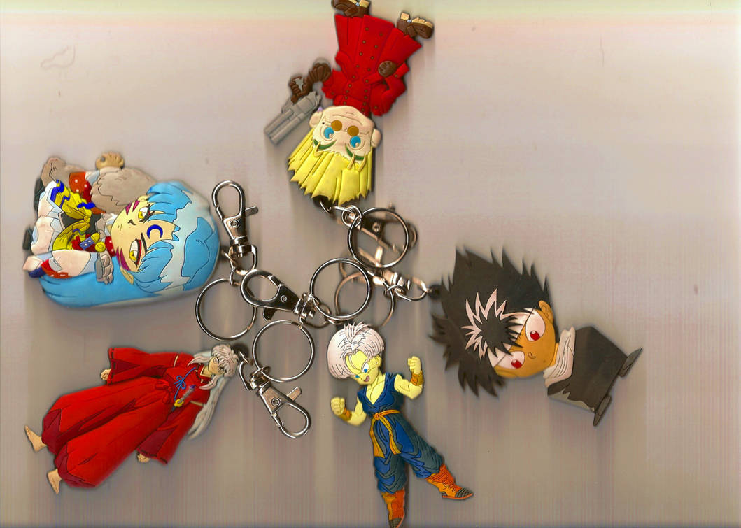 all of my anime key chans by inuyasha666hiei on DeviantArt