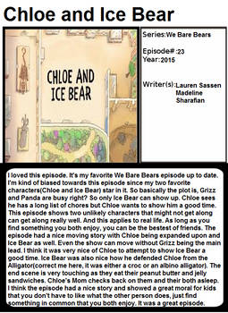 1001 Animations-Chloe and Ice Bear
