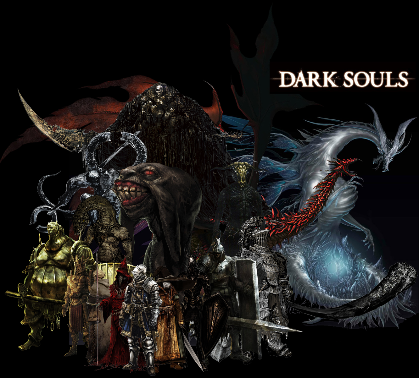 All Dark Souls bosses by DigitalCleo on DeviantArt