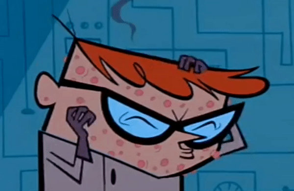 Characters Getting Zapped Dexter scratching after getting zapped by DavidMcScritch36 on DeviantArt