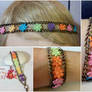 Headband and bracelet handmade Boho style