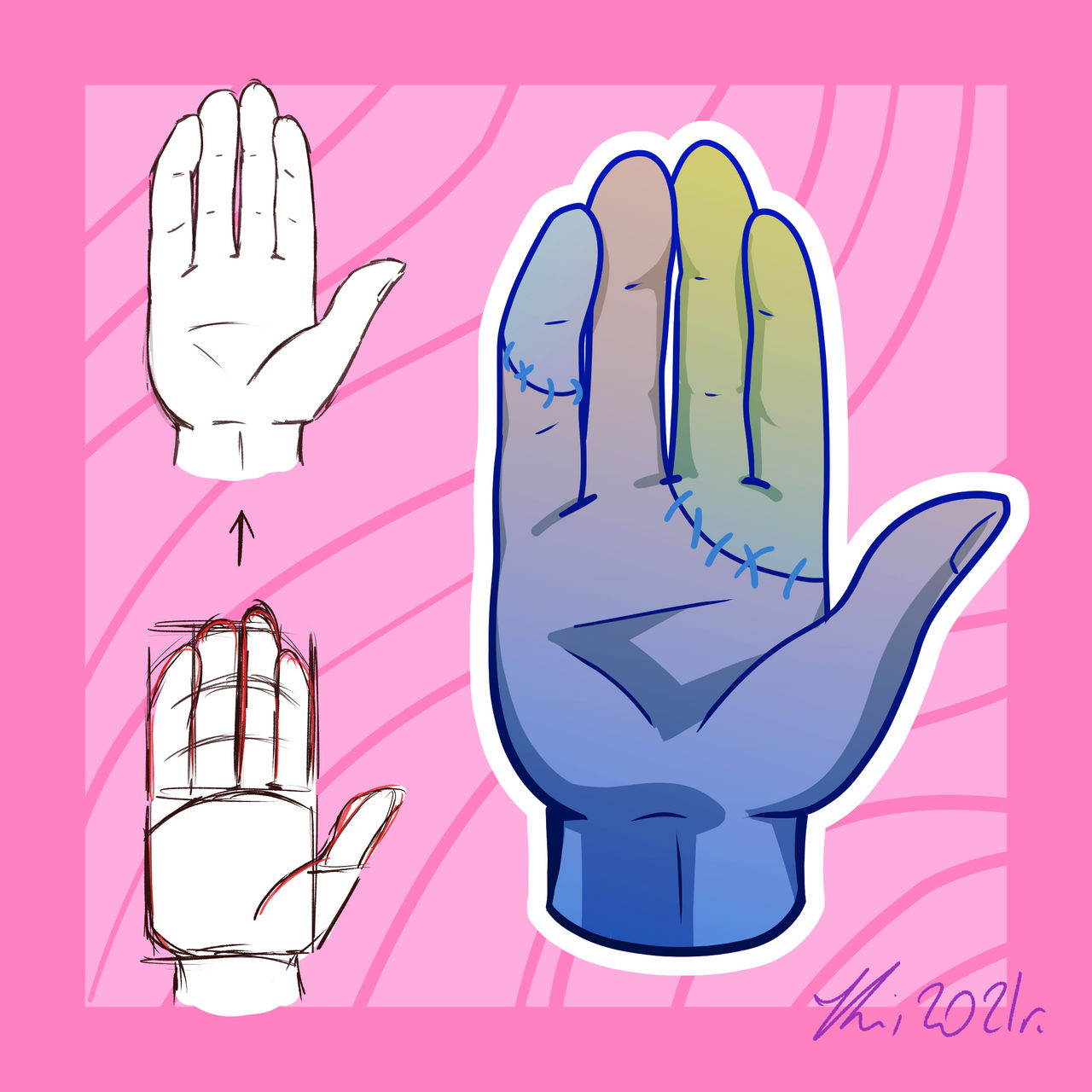 Deviantart Ultra Hand Hand #DATutorialHand (2021) by HasivaIsHere on DeviantArt