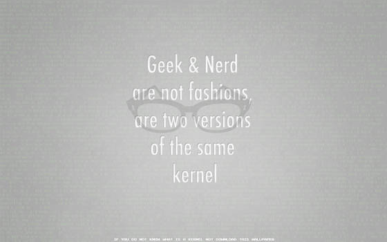 Geek and Nerd