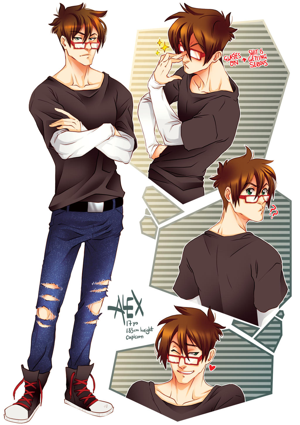 Alex Oc Alex - OC character sheet by velmadzik on DeviantArt