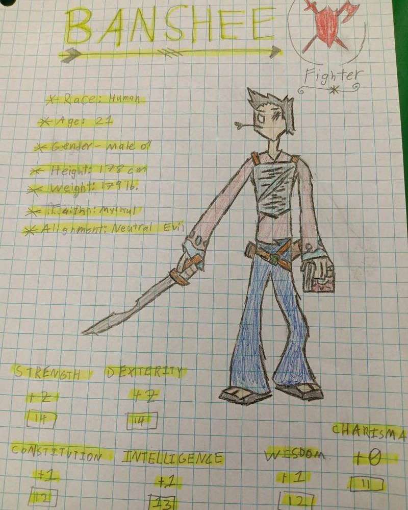 Dnd Character Banshee By Comix Cat Kid On DeviantArt