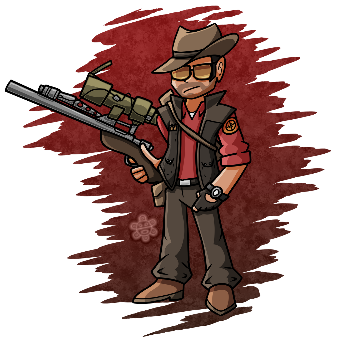 TF2 Sniper by BlazingSunDraws on DeviantArt