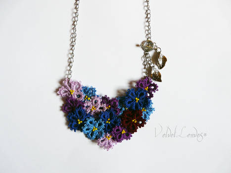 Colourful Floral Tatted Necklace