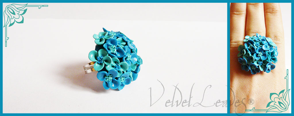 Turquoise Flower Ring