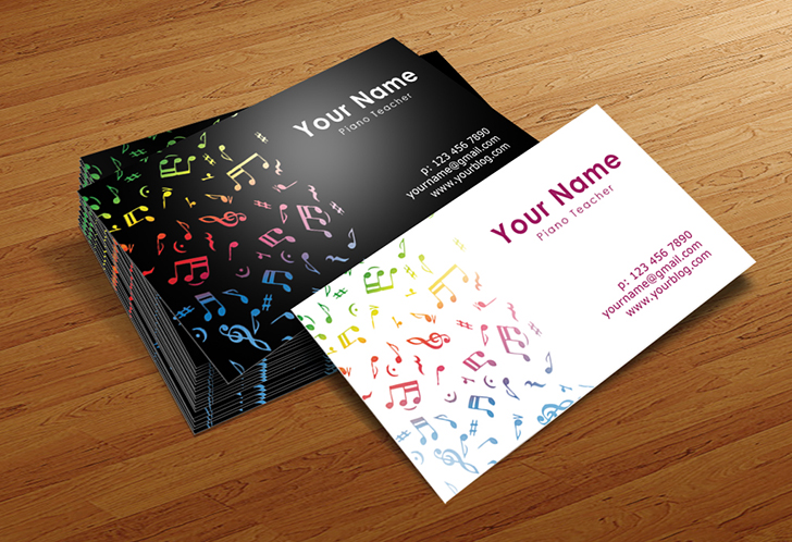 Musician Business Cards Templates