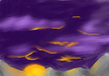 sunset speedpainting