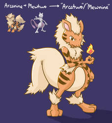 Pokefusion: Arcanine + Mewtwo