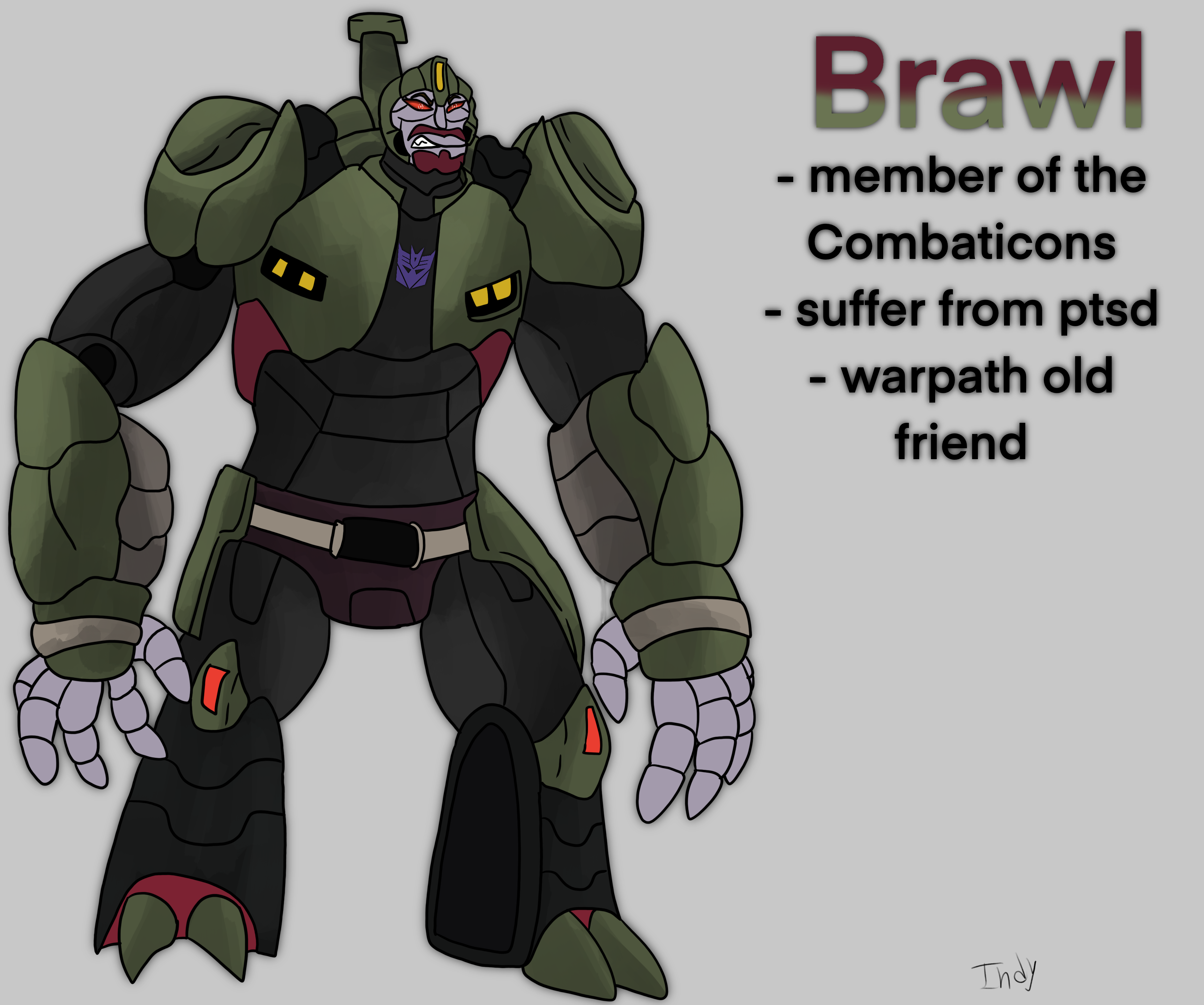 Transformers Brawl Deviantart Transformers: Cybertron chronicles: Brawl by indragonsaur on DeviantArt