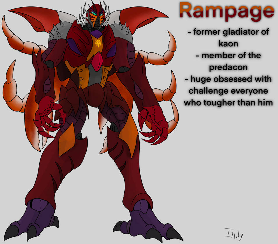 Transformers Female Rampage Transformers: Cybertron chronicles: Rampage by indragonsaur on DeviantArt
