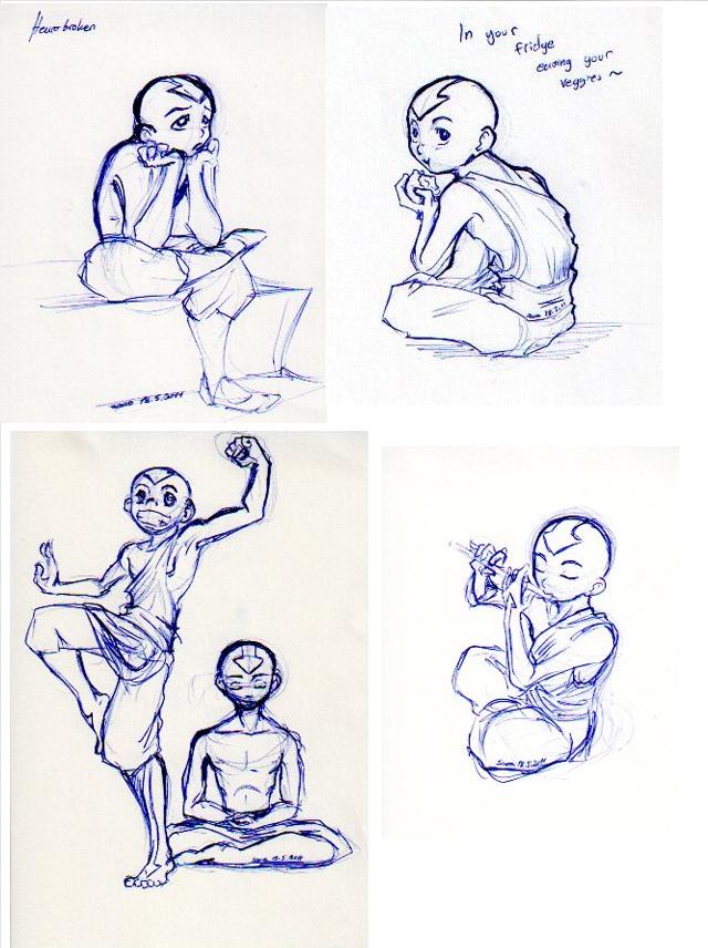 avatar ballpointed pen doodles