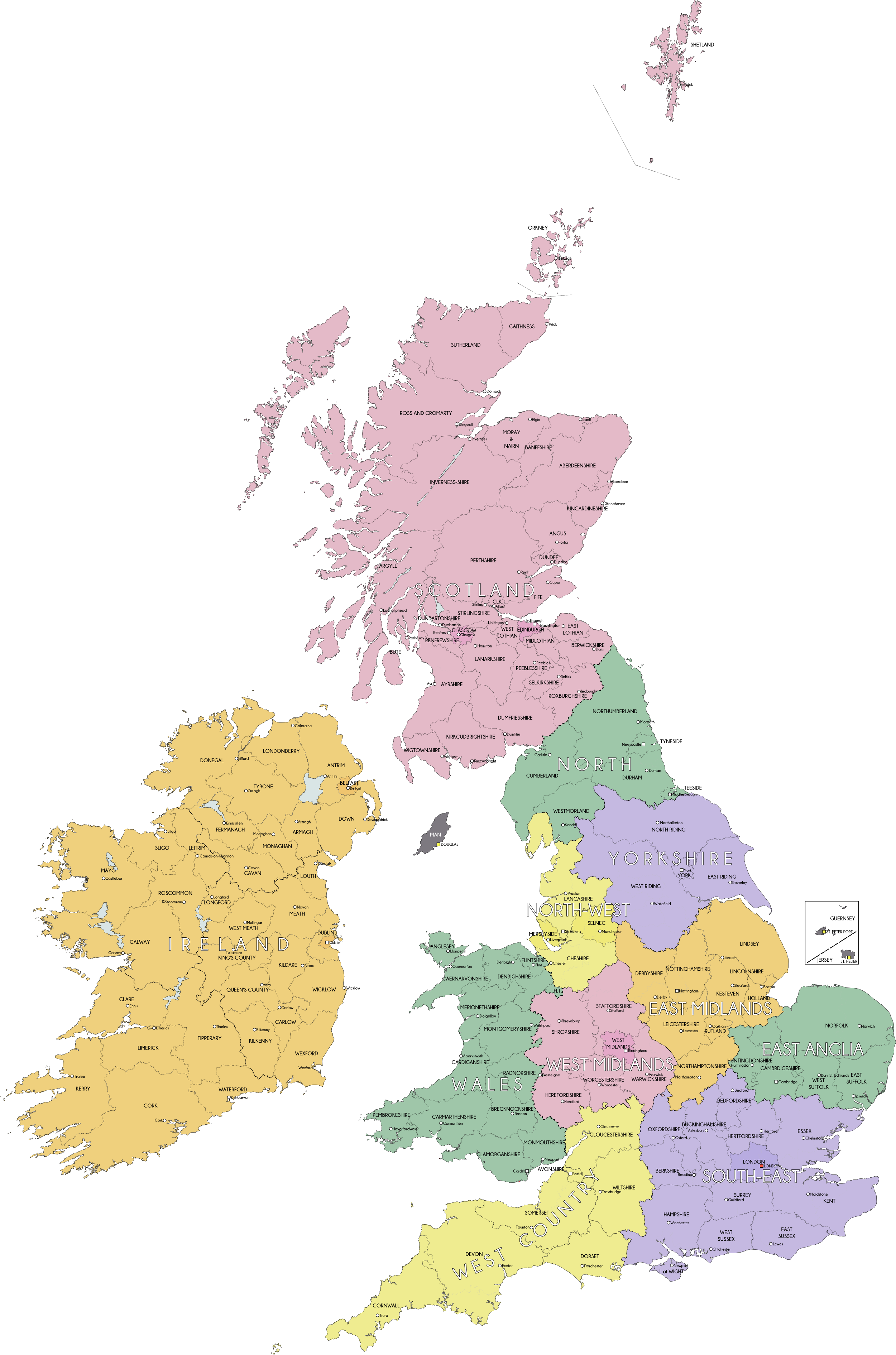 Administrative Divisions of the United Kingdom*