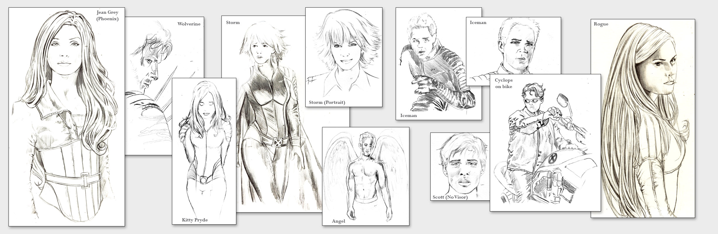 X-Men Poster Sketches