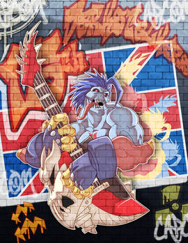 Lord Raptor Graffiti