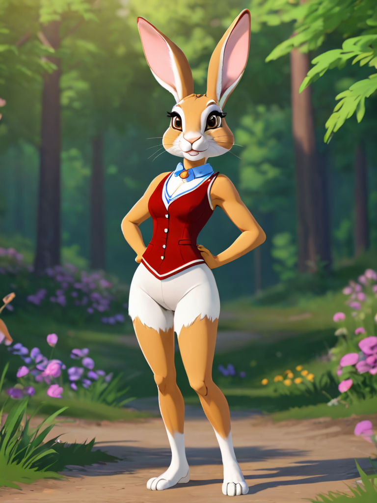 Anthro Rabbit Game Anime anthro bunny girl by Foxfire80 on DeviantArt