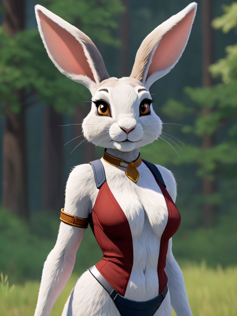 Anthro Tech Rabbit Female bunny anthro by Foxfire80 on DeviantArt