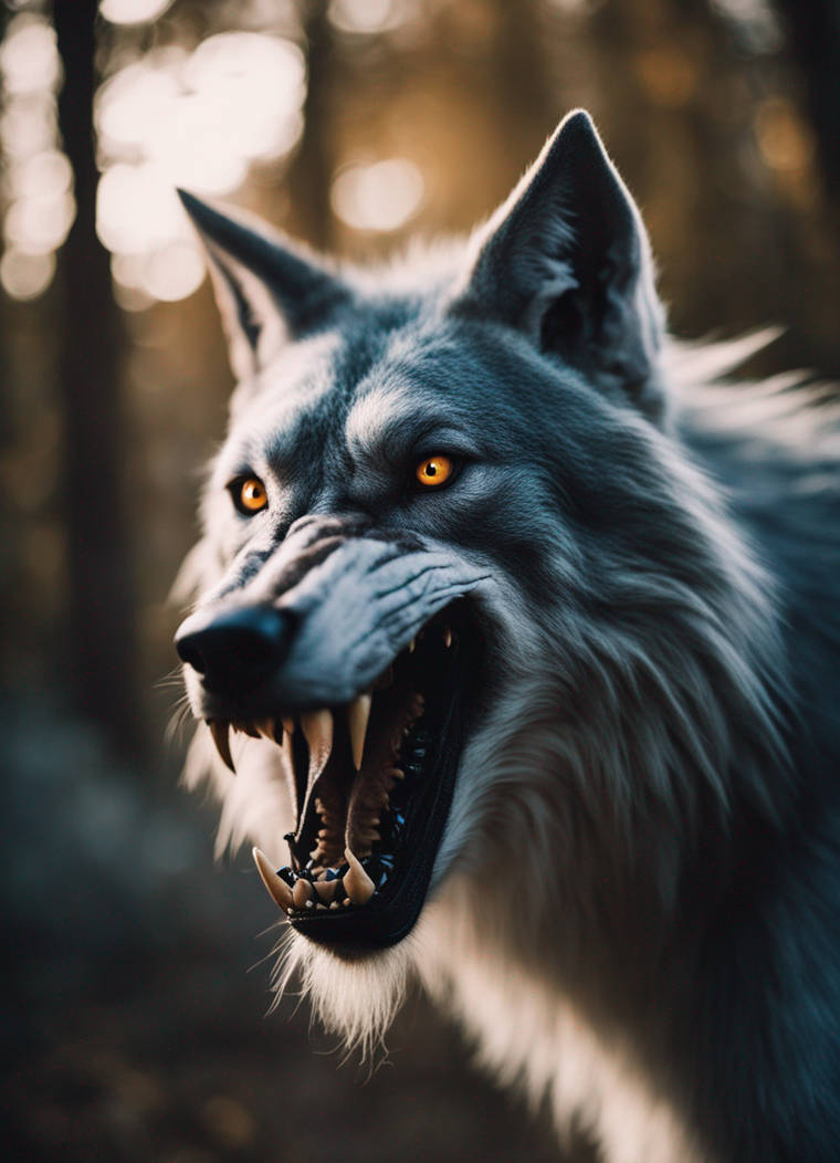 Earless Werewolf Werewolf female with Amber eye and long snout and by Foxfire80 on ...