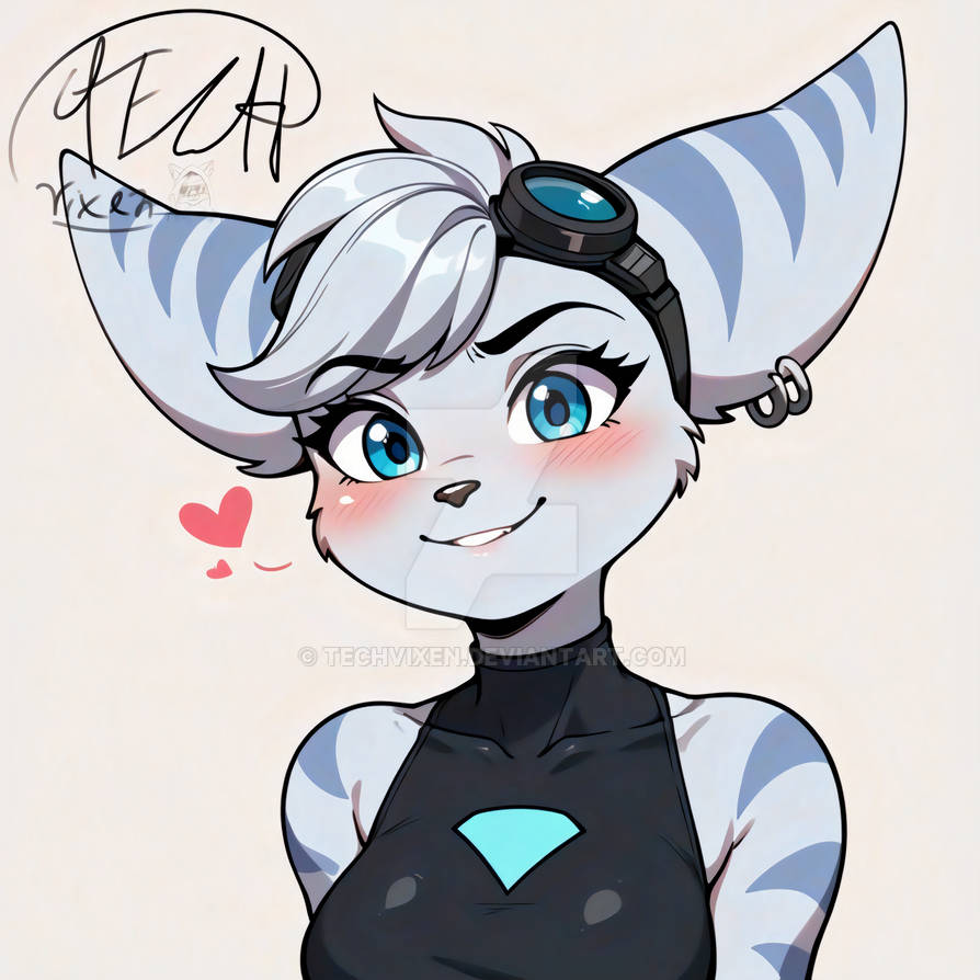 Closeup of Rivets cute lovable face by TechVixen on DeviantArt