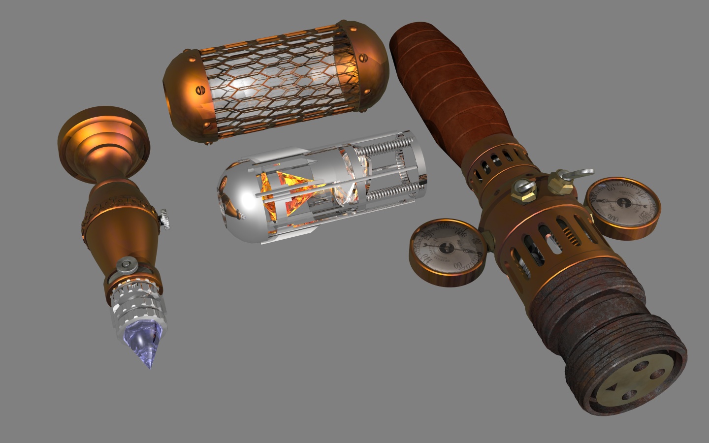 Steampunk Lightsaber Parts