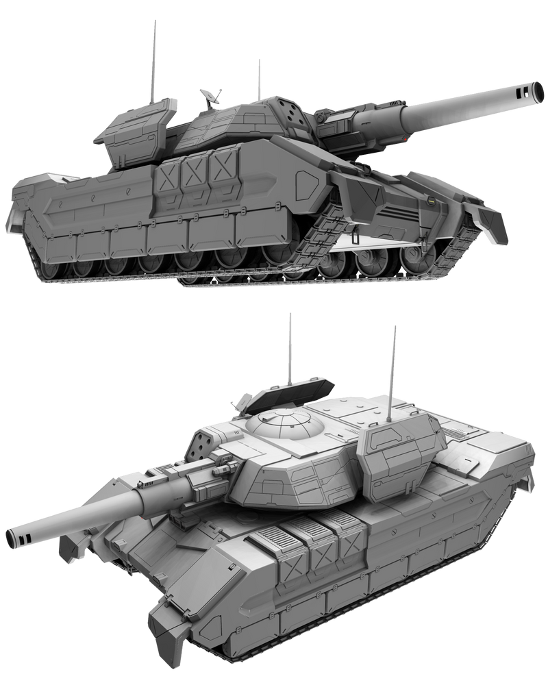 Battletech / MechWarrior Patton/Rommel Tank by lady-die