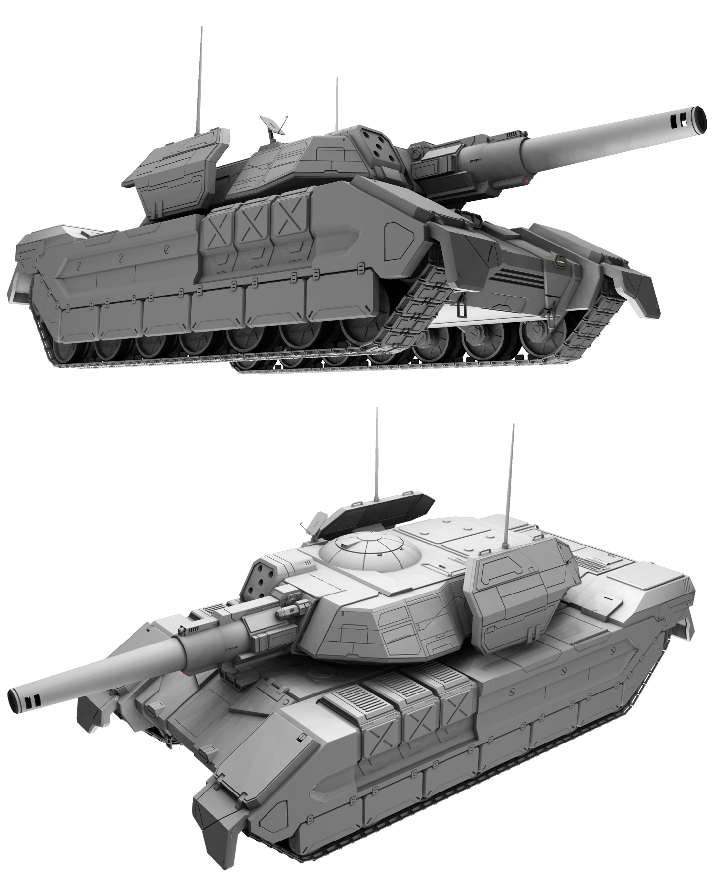 Battletech / MechWarrior Patton/Rommel Tank by lady-die