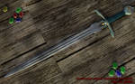 Norman Styled Master Sword by lady-die