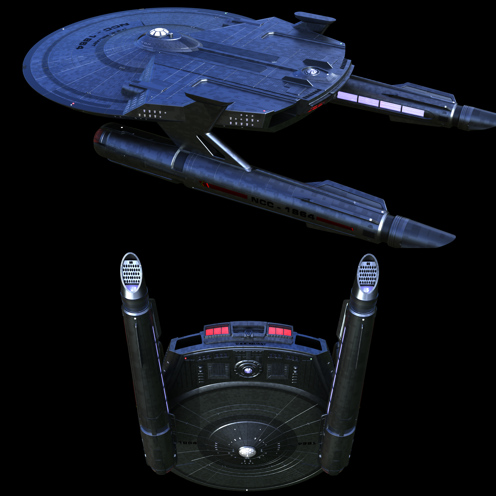 Deviantart Rialiant U.S.S. Reliant WIP 5 by LizzyGibbs3D on DeviantArt