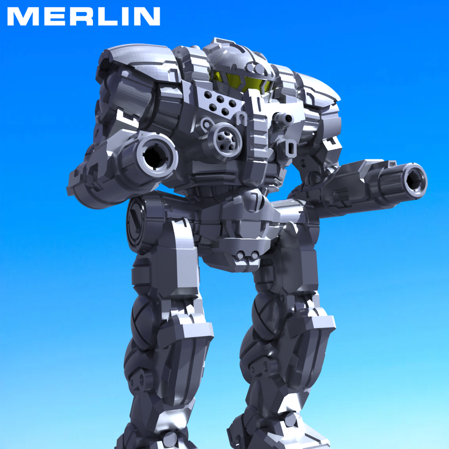 BATTLETECH: Merlin by LizzyGibbs3D on DeviantArt