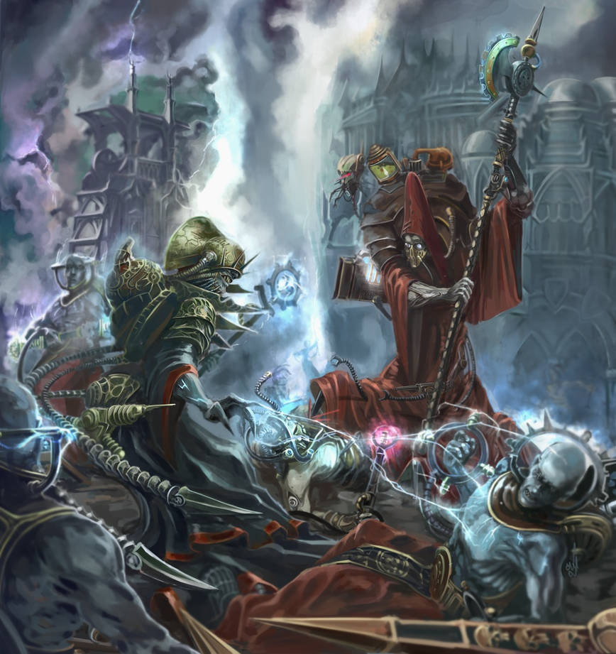 Techpriest battle by Nictanova on DeviantArt