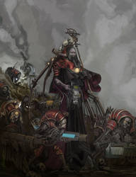 Tech-priest with minions