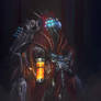 Cat-shrimp shaped tech priest