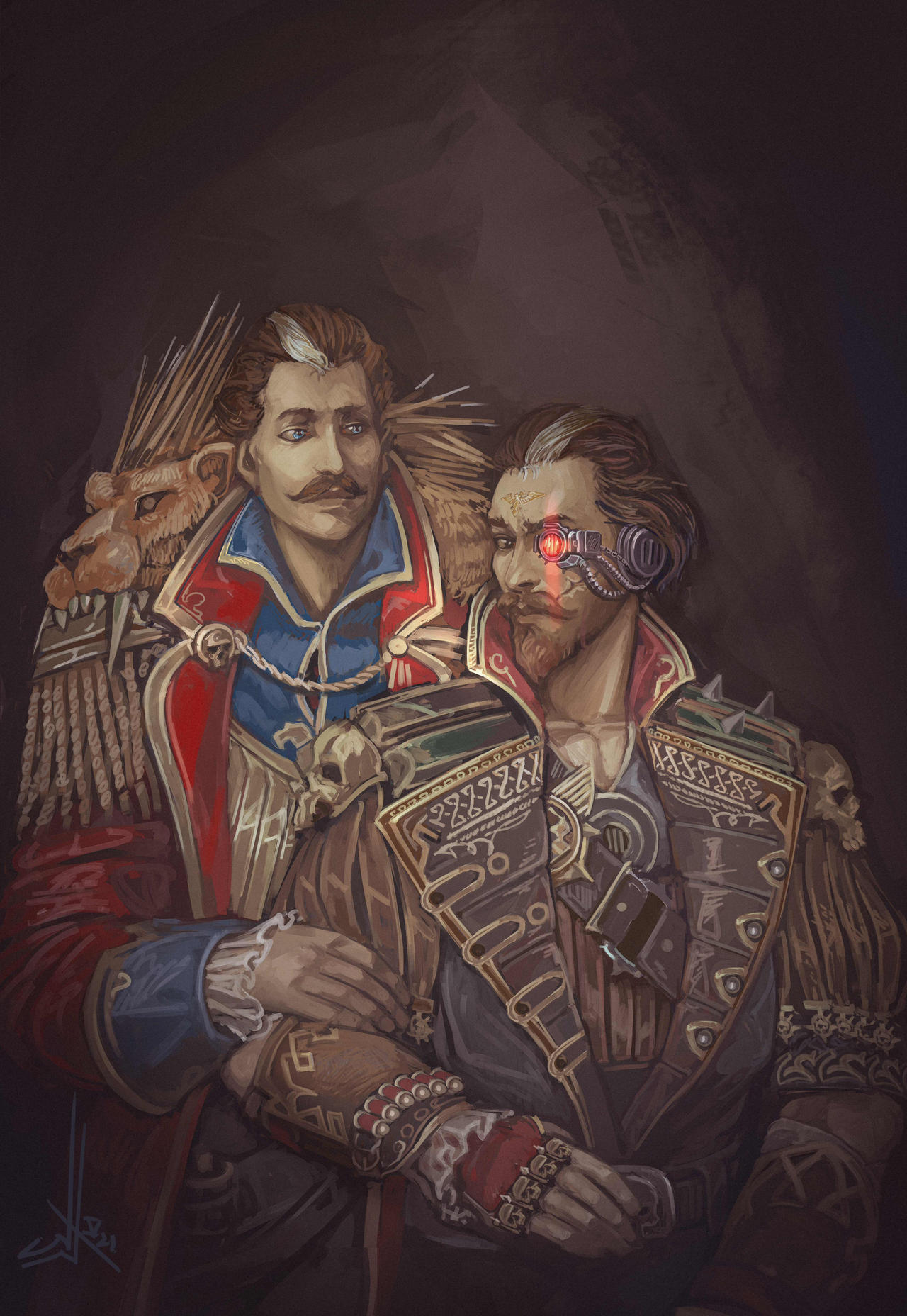 A paired portrait of two rogue trader brothers Com