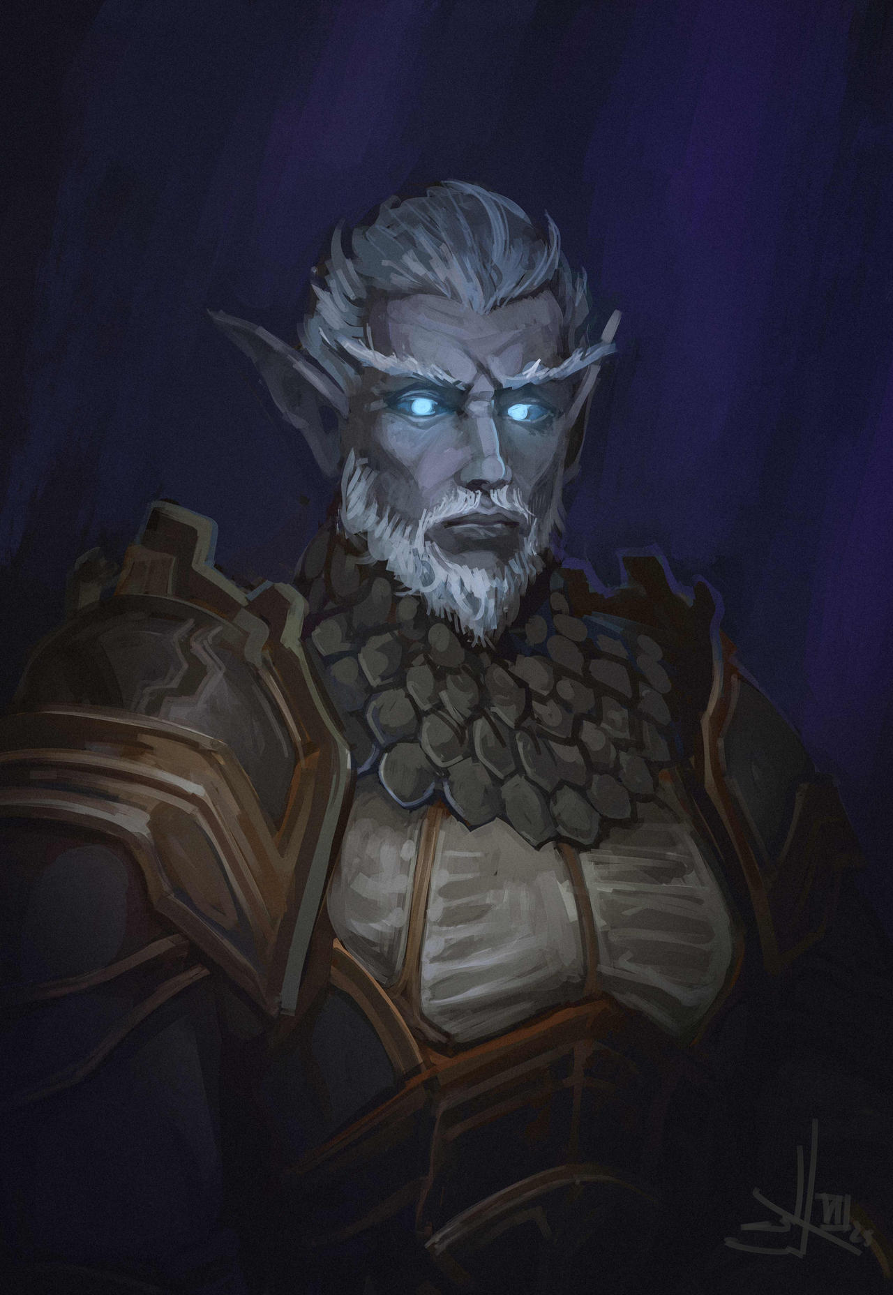 Highborne elf warlock Typhastrus from WOW