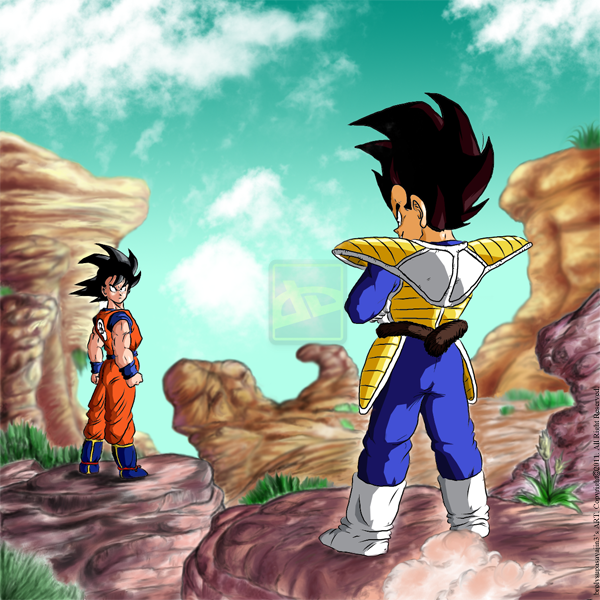 Goku vs Vegeta by brolysupasayajin3 on DeviantArt