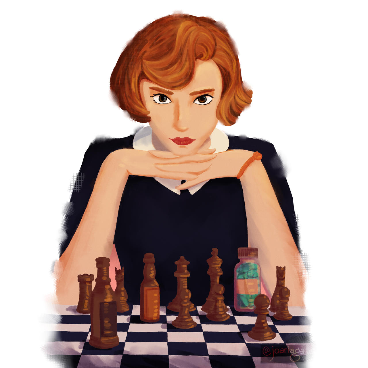 Queen's Gambit Elizabeth Harmon by jo-ar on DeviantArt