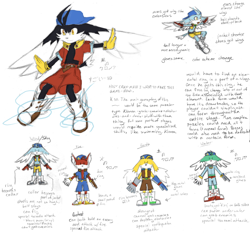 Klonoa - Elemental Forms