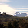 Neige sur le volcan